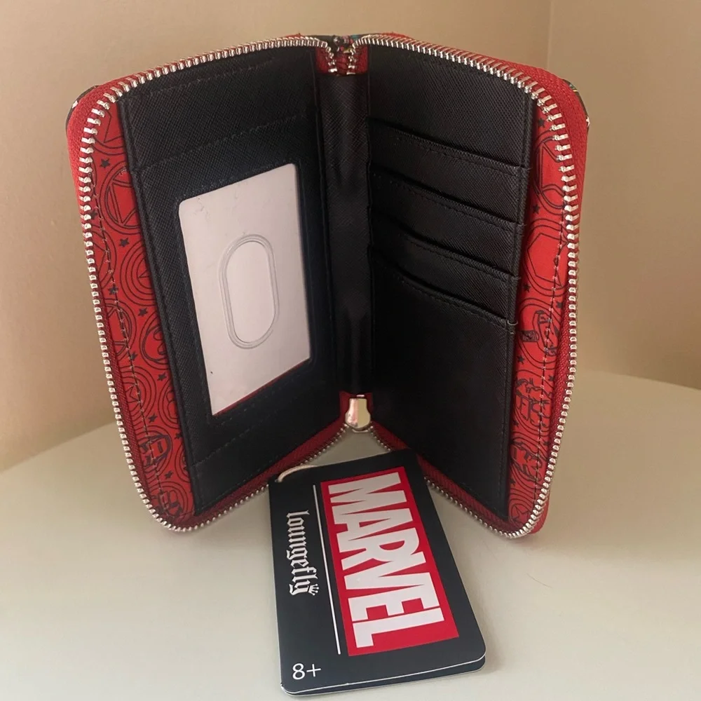 Loungefly Marvel Avengers Tattoo Zip Around Wallet